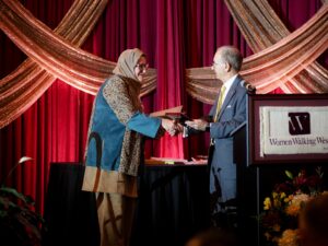Mentor of the Year - Marzieh Hatamzadeh, M.S. with Dr. Sehi
